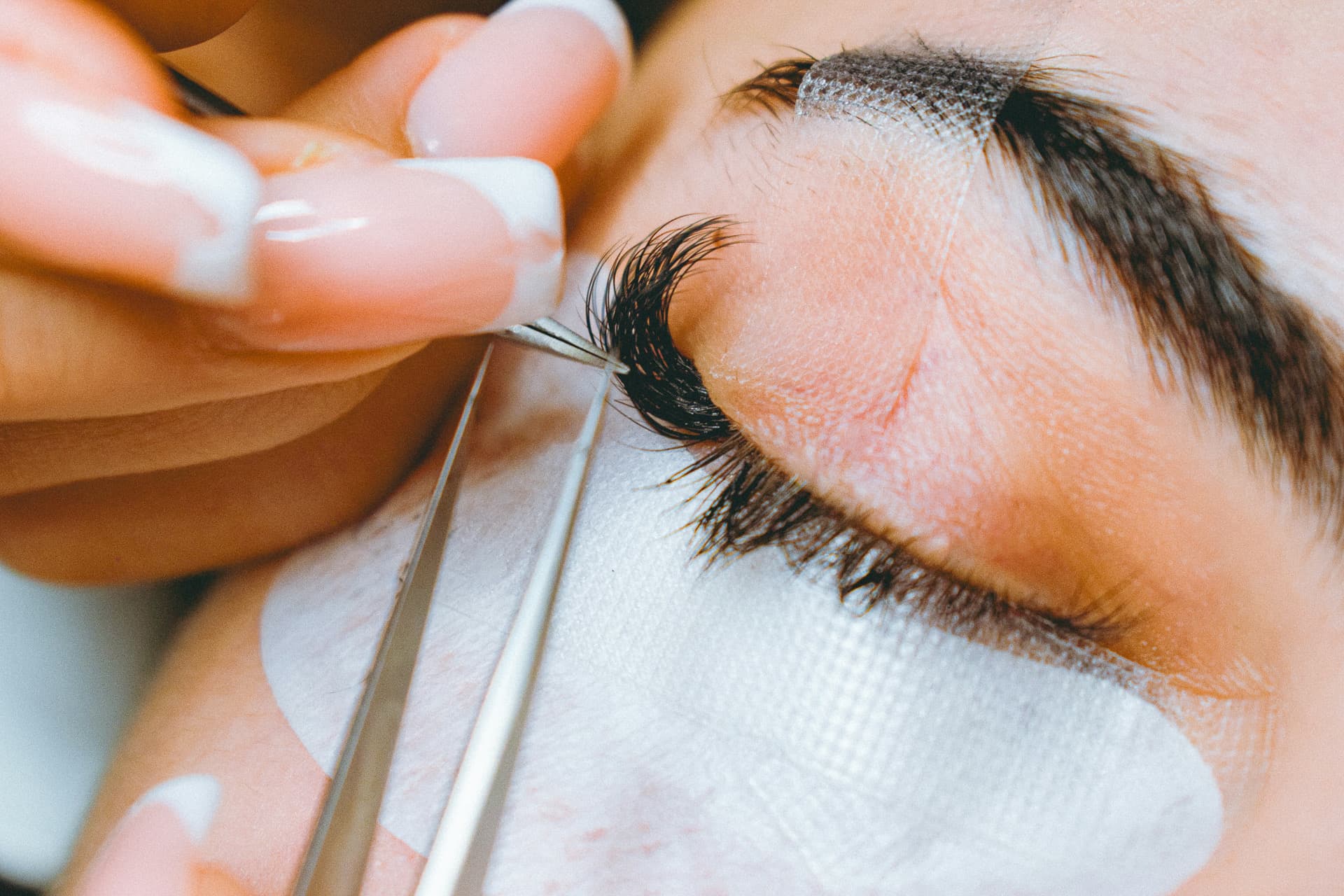 Lash extension application — expert precision and care